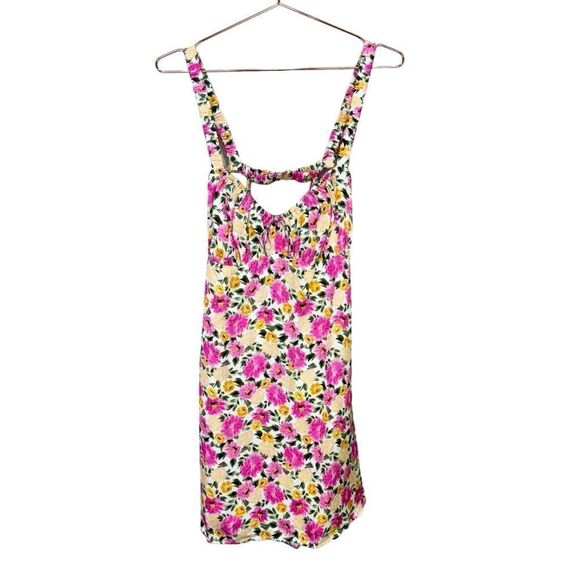 NEW For Love and Lemons June Mini Dress Pink Floral Size XL - Picture 5 of 12
